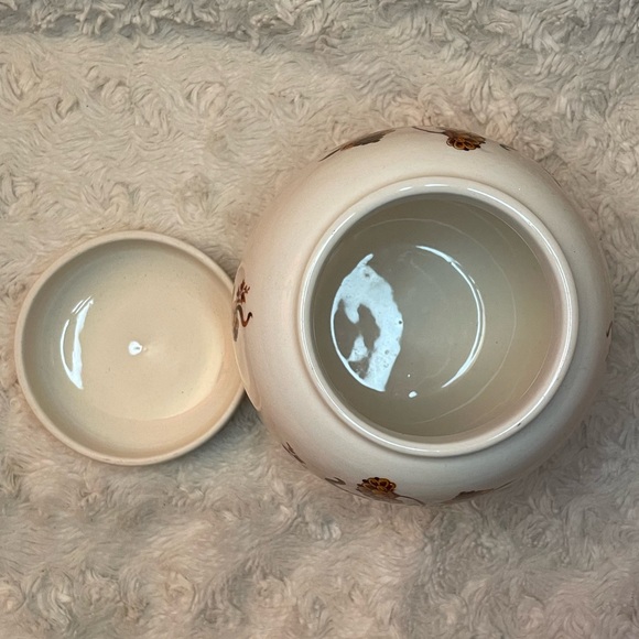 Vintage 1940’s Sadler England Ginger Jar With Golden Yellow and Brown Flowers - Picture 8 of 10